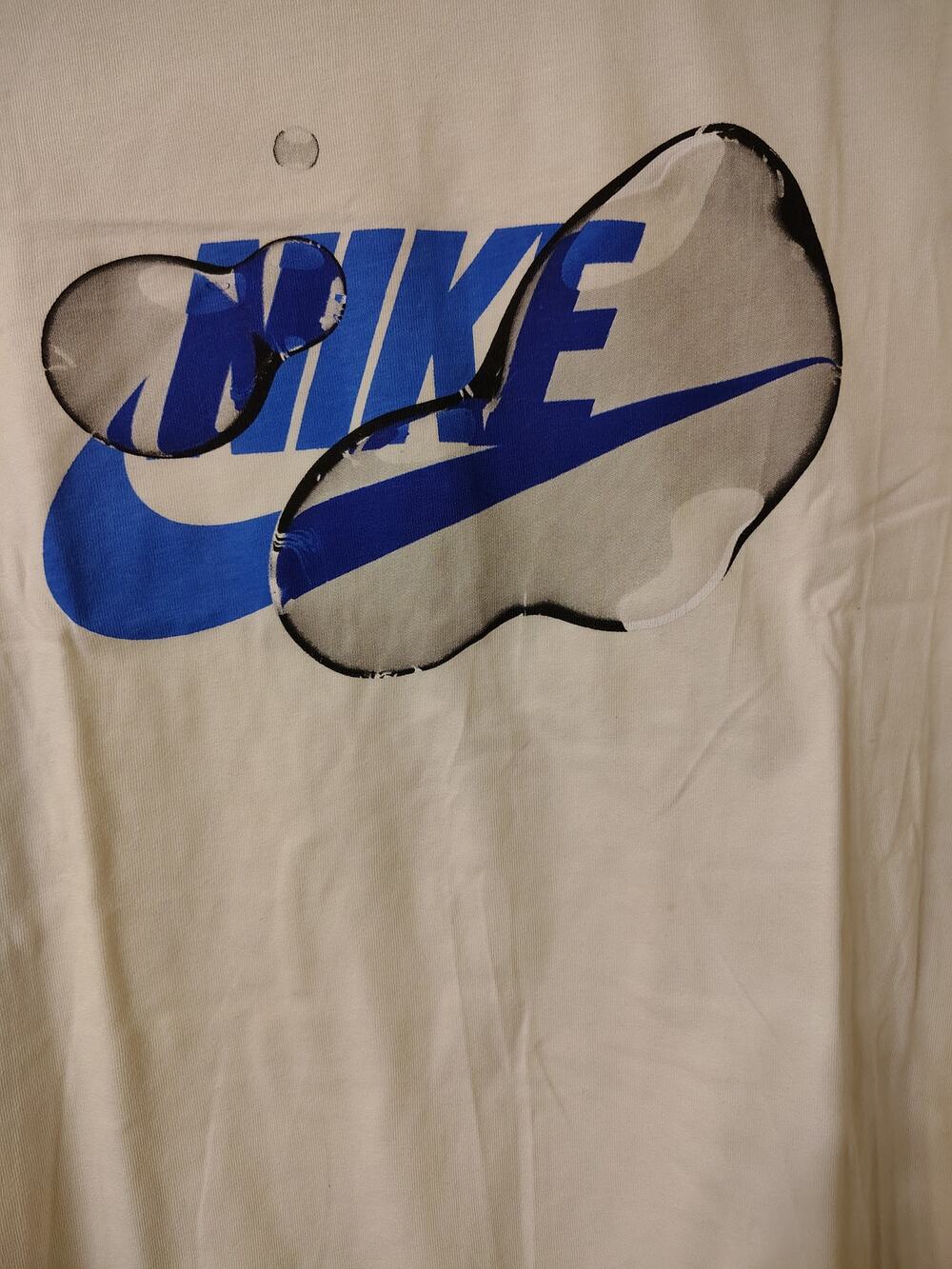 Nike Futura Seasonal Graphic Tee White/Royal Blue Size XXL L
